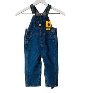 Baby Carhartt Denim Bib Overalls Size 24 Months NWT